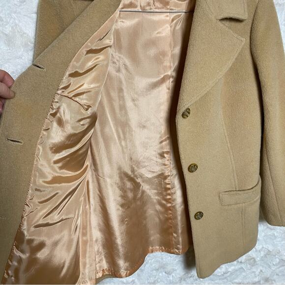 Pendleton Tan Wool Classic Short Pea Coat Jacket Size 10 Womens - Picture 4 of 8